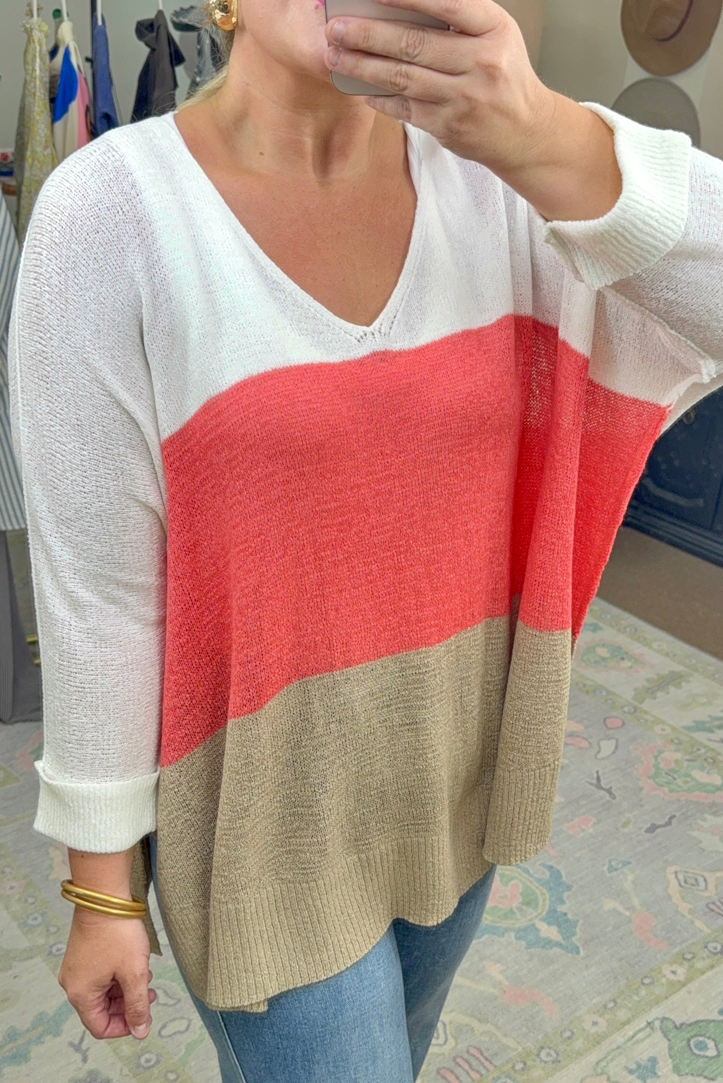 Life of Leisure Color Block Knit Top