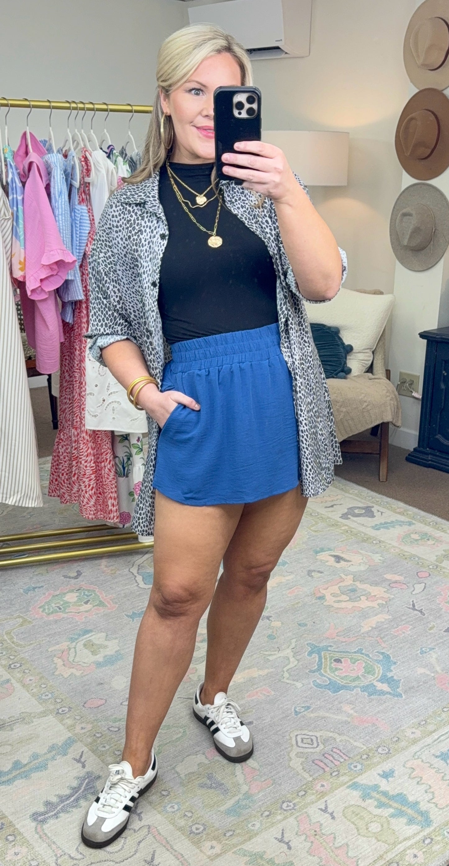 Easy Going Smock Waist Airflow Skort
