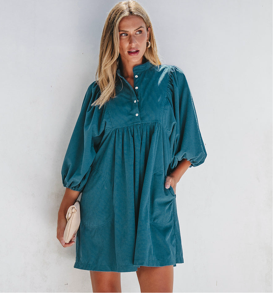 **MORE COLORS** Feels Like Home Corduroy Dress