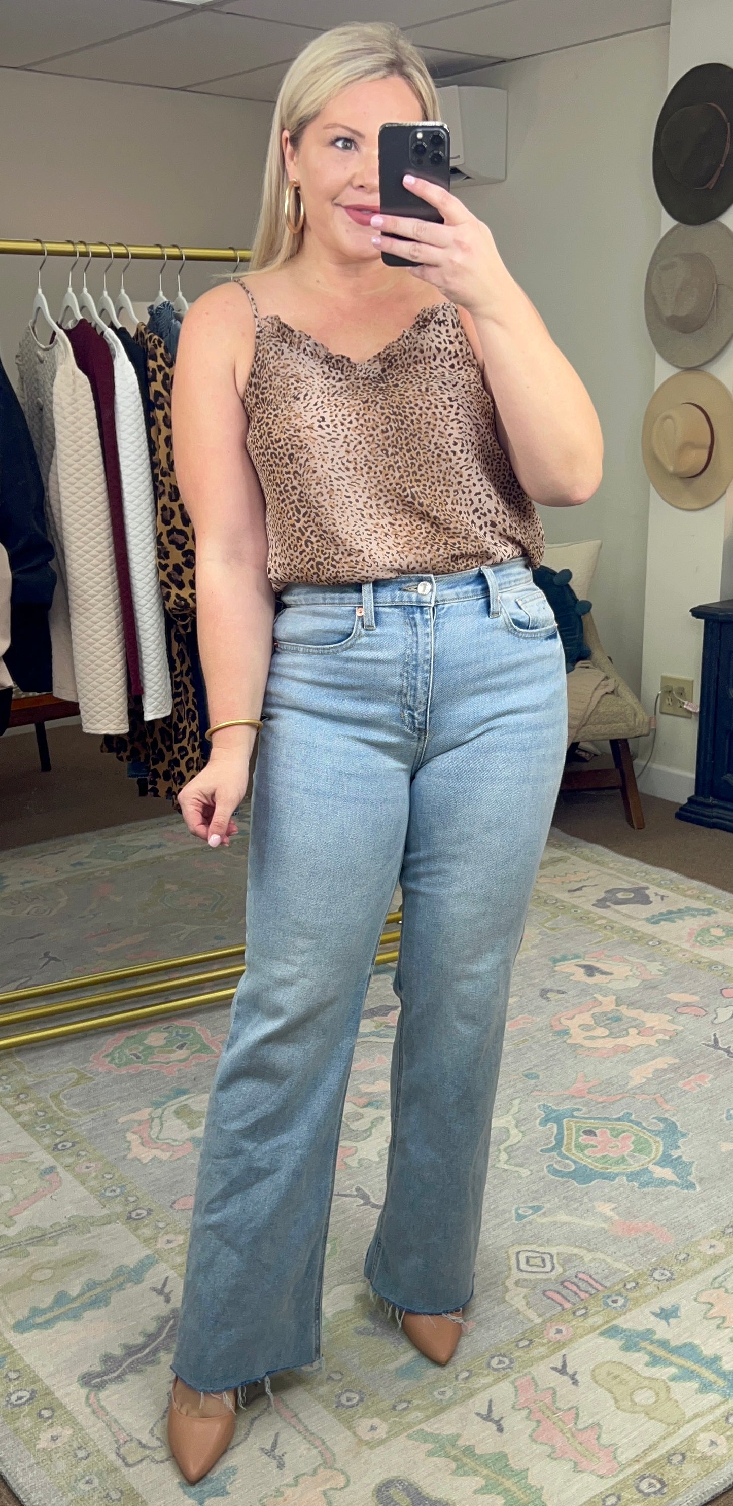 Feline Fine Leopard Print Tank