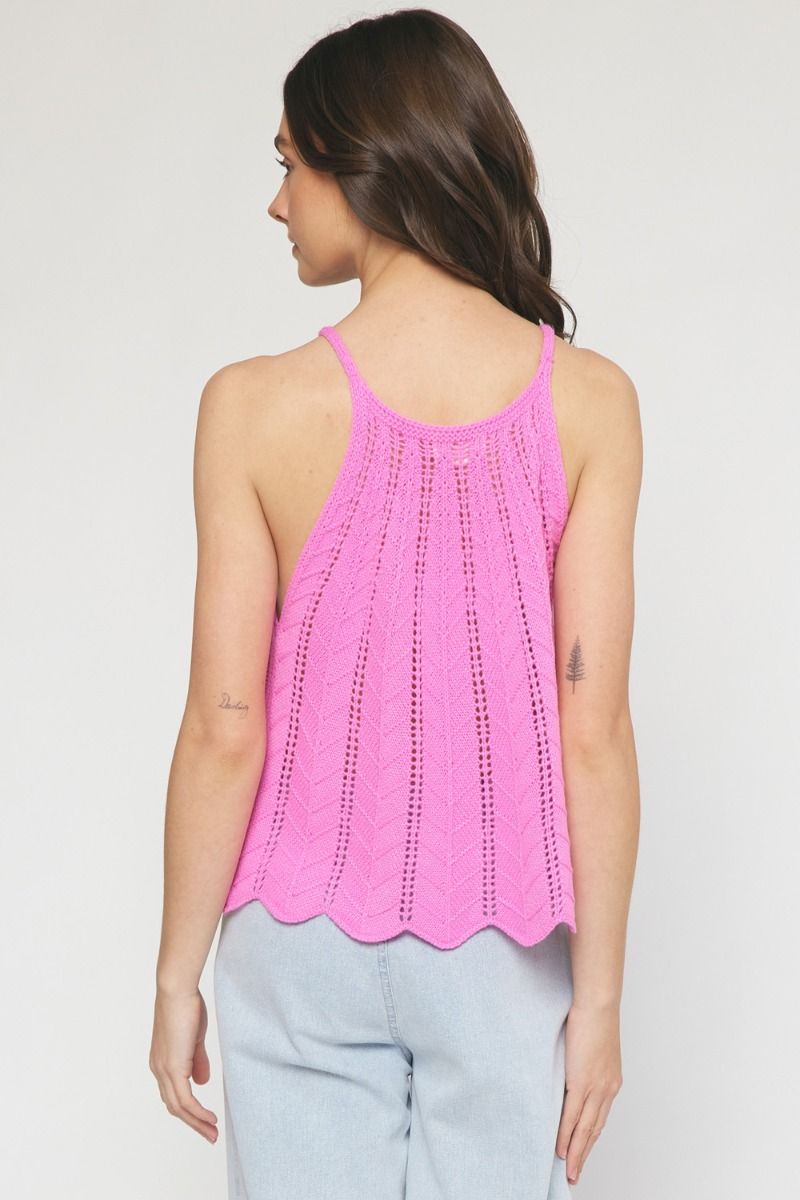 Like You Do Scallop Crochet Top