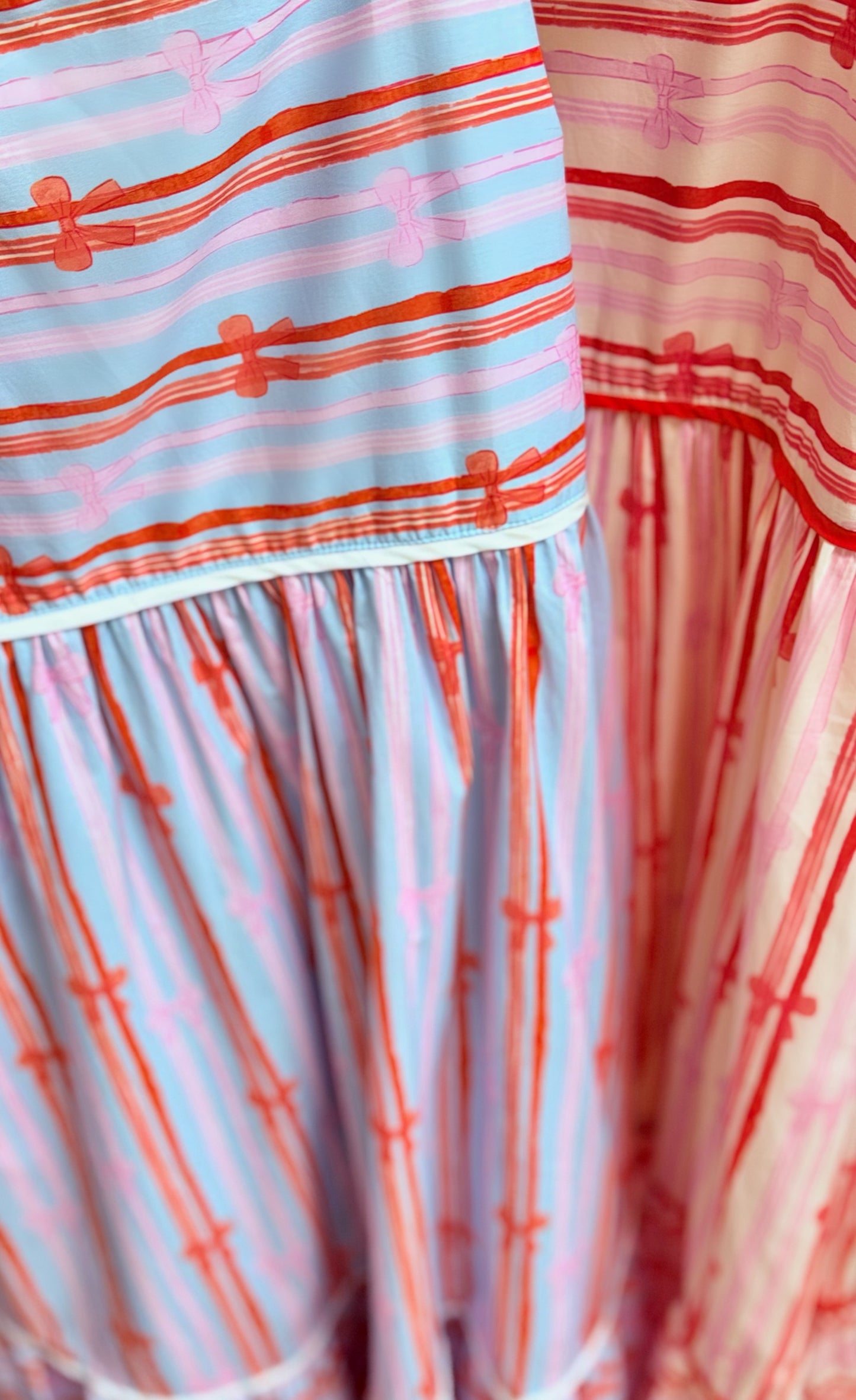 Love Me True Bow Print Midi Dress