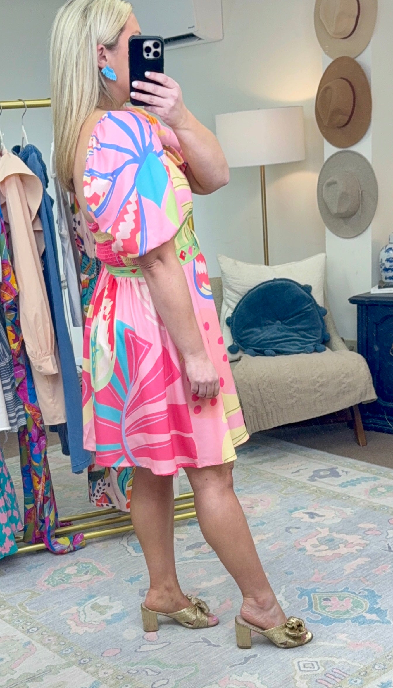 Color Your World Belted Mini Dress