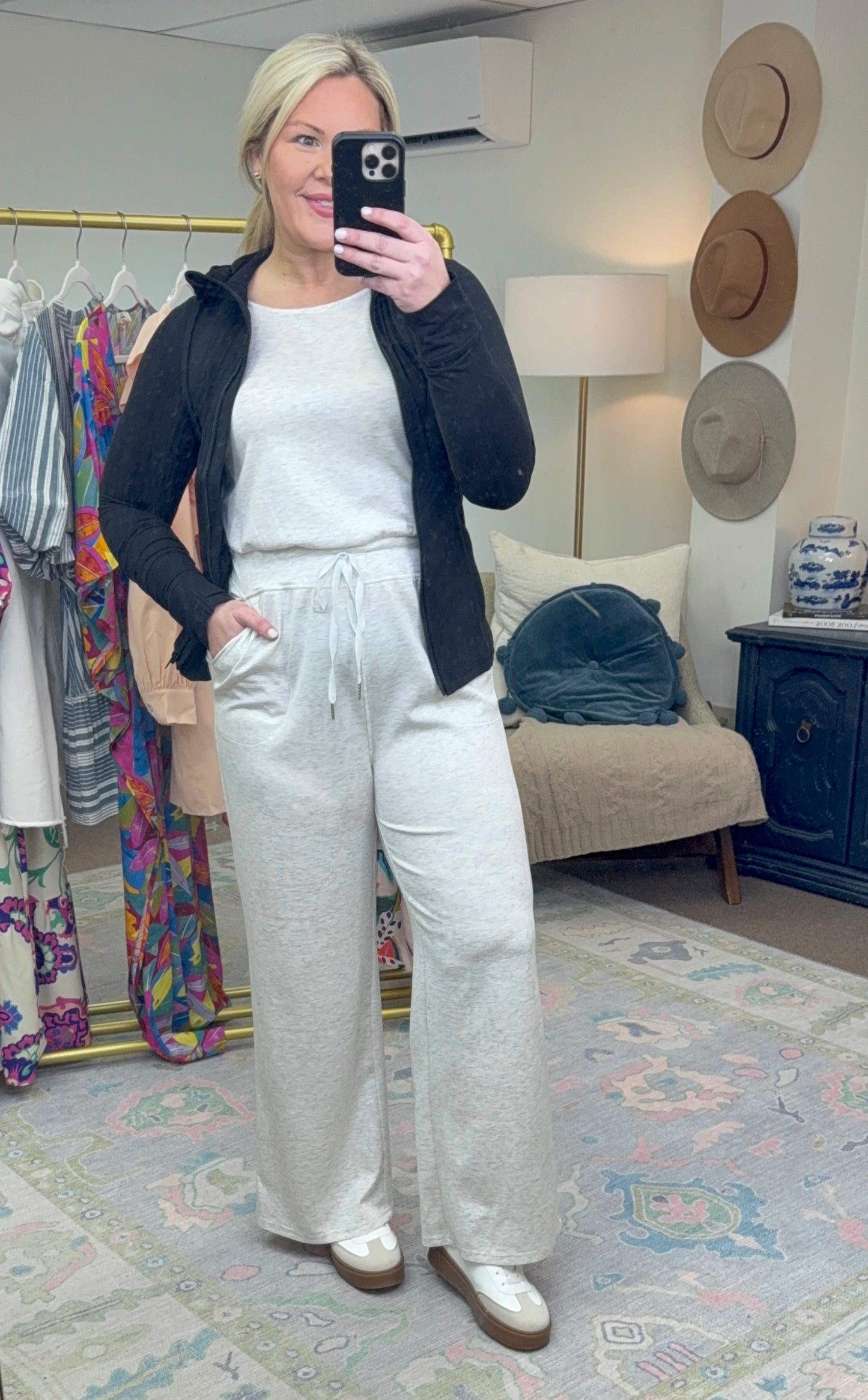 Essentially Yours Wide Leg Athleisure Jumpsuit