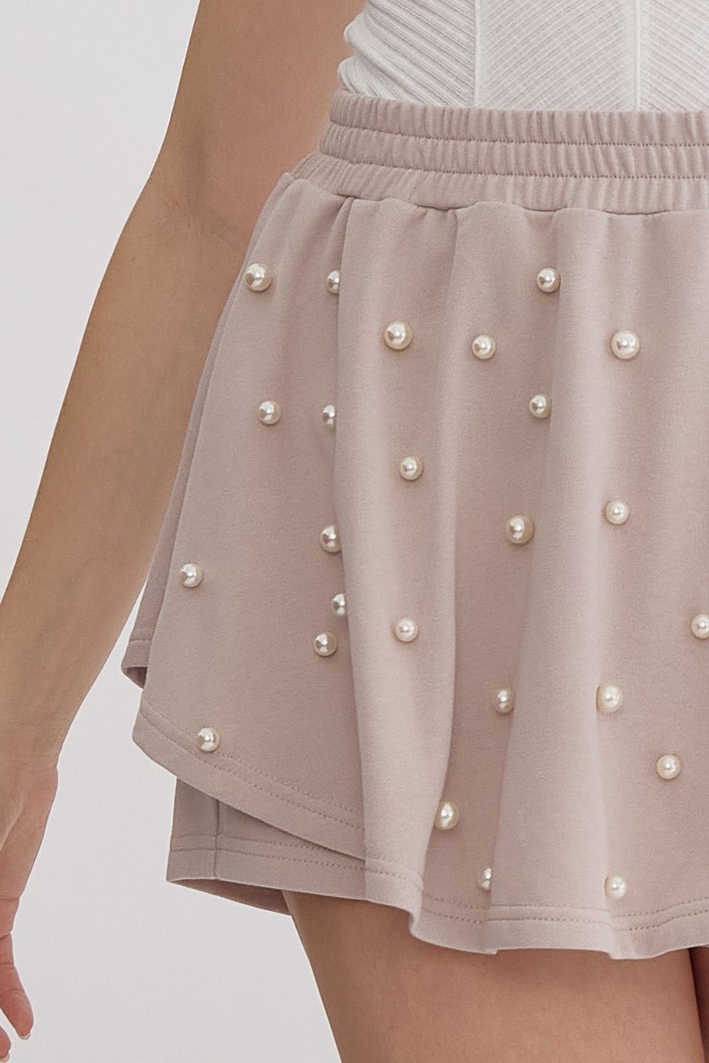 Little Flirt Pearl Embellished Skort