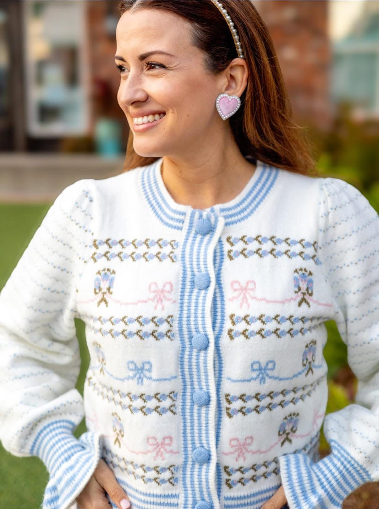 More Demure Frill Knit Cardigan