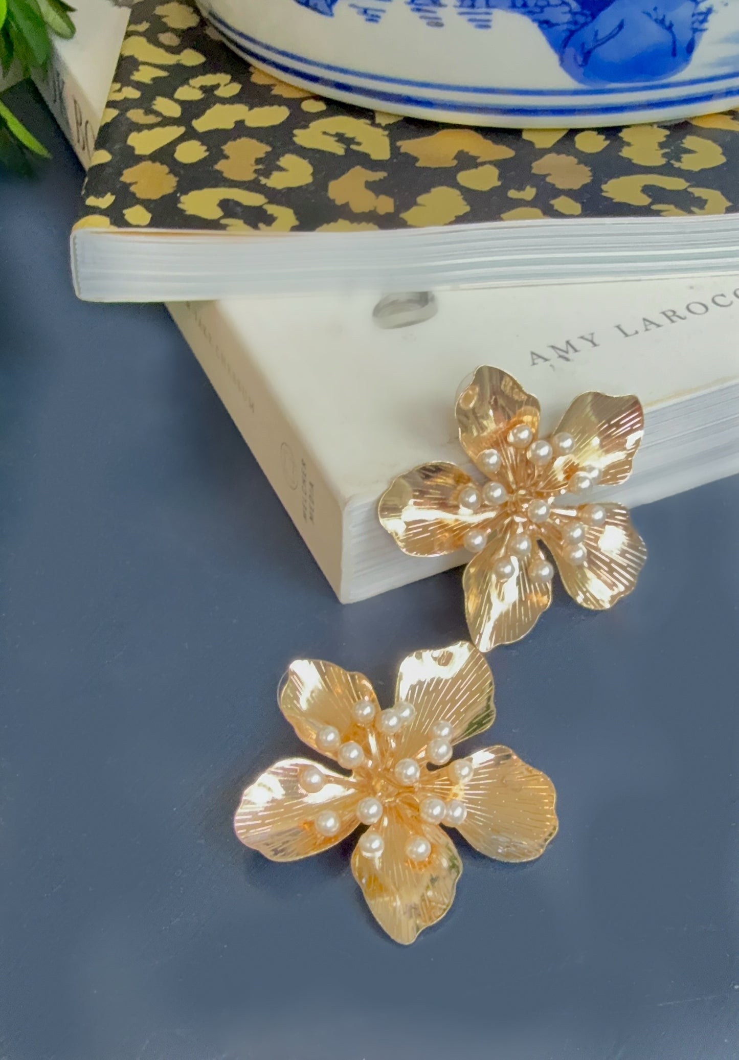 Blooming Buds Flower Pearl Earrings