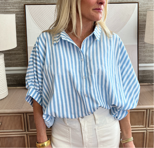 **MORE COLORS** Smooth Talker Stripe Dolman Sleeve Blouse