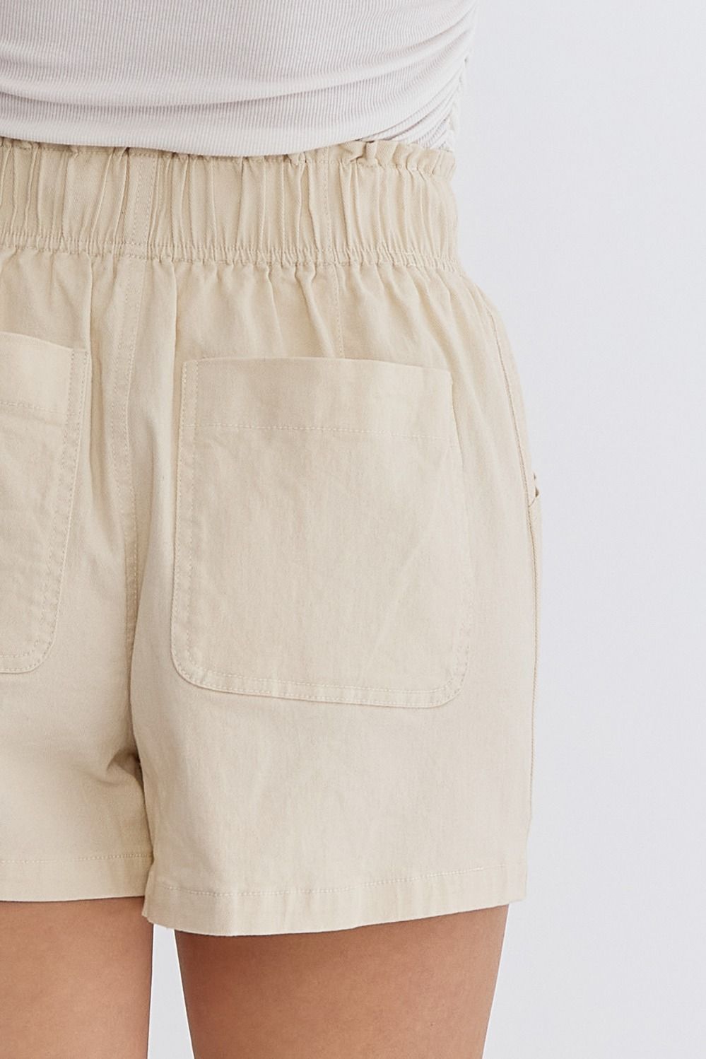 High Rise Cinch Waist Shorts
