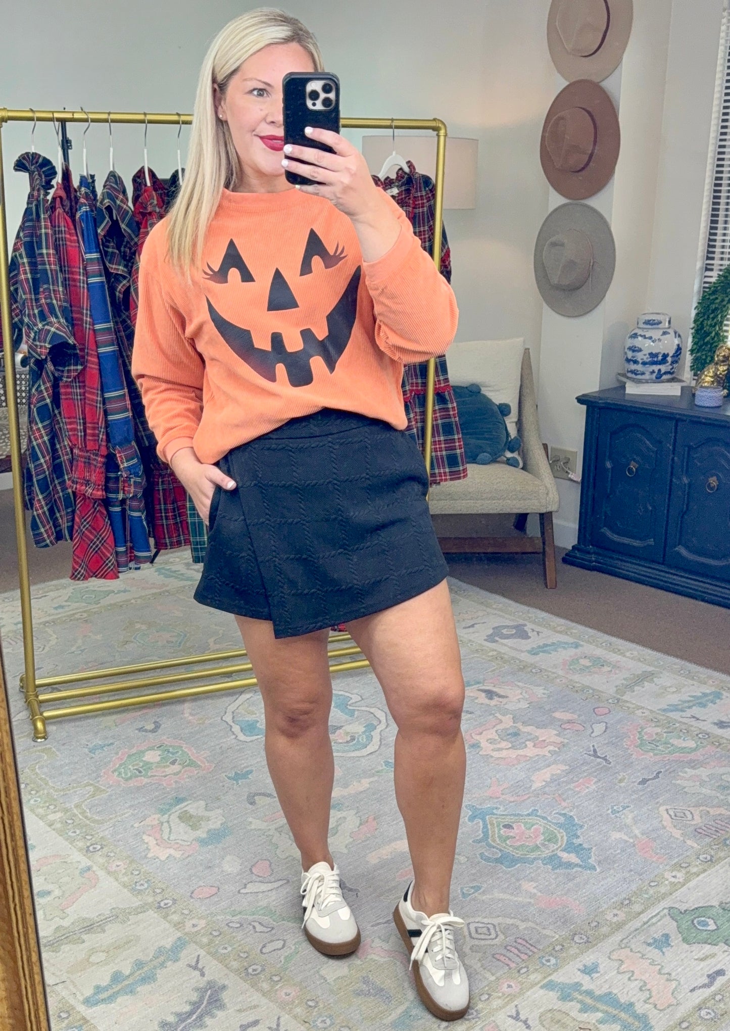 **MORE COLORS** Choose Wisely Textured Pull On Skort