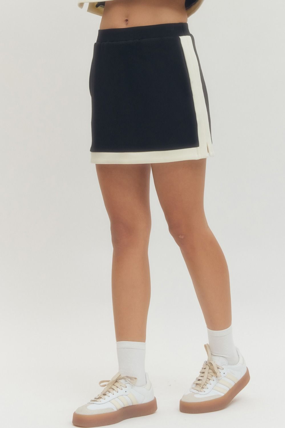 **MORE COLORS** Winning Streak Contrast Trim Skirt