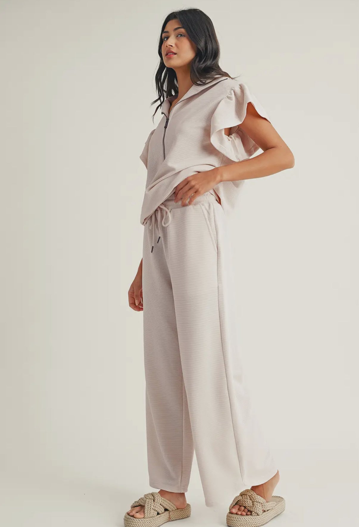 Scenic Route Ruffle Two Piece Set
