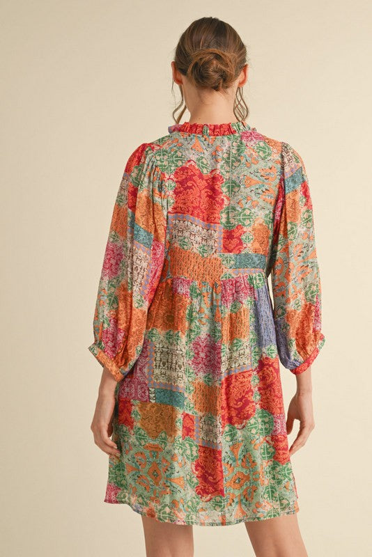Gypsy Soul Mix Print Dress