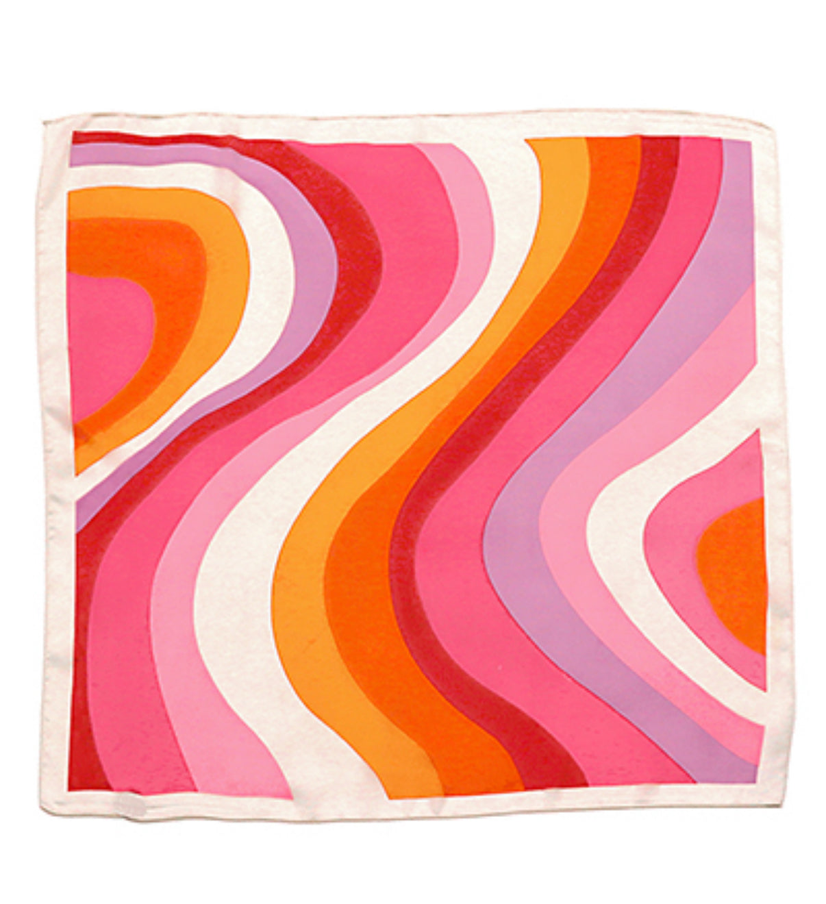Sherbert Swirl Abstract Silk Neck Scarf