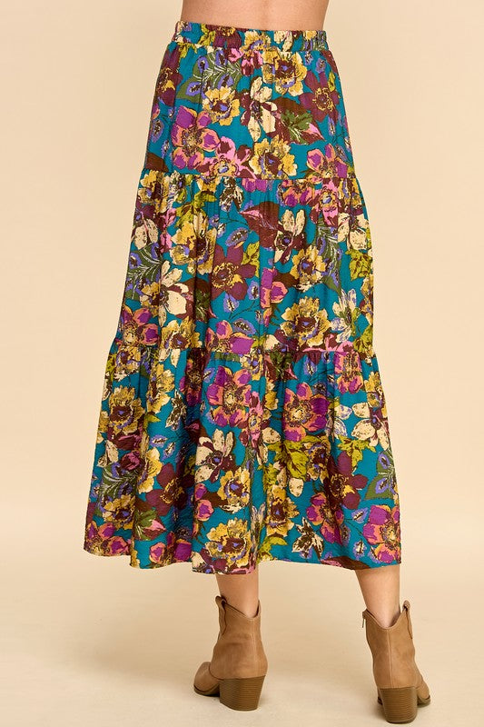 Fleur Real Tiered Maxi Skirt