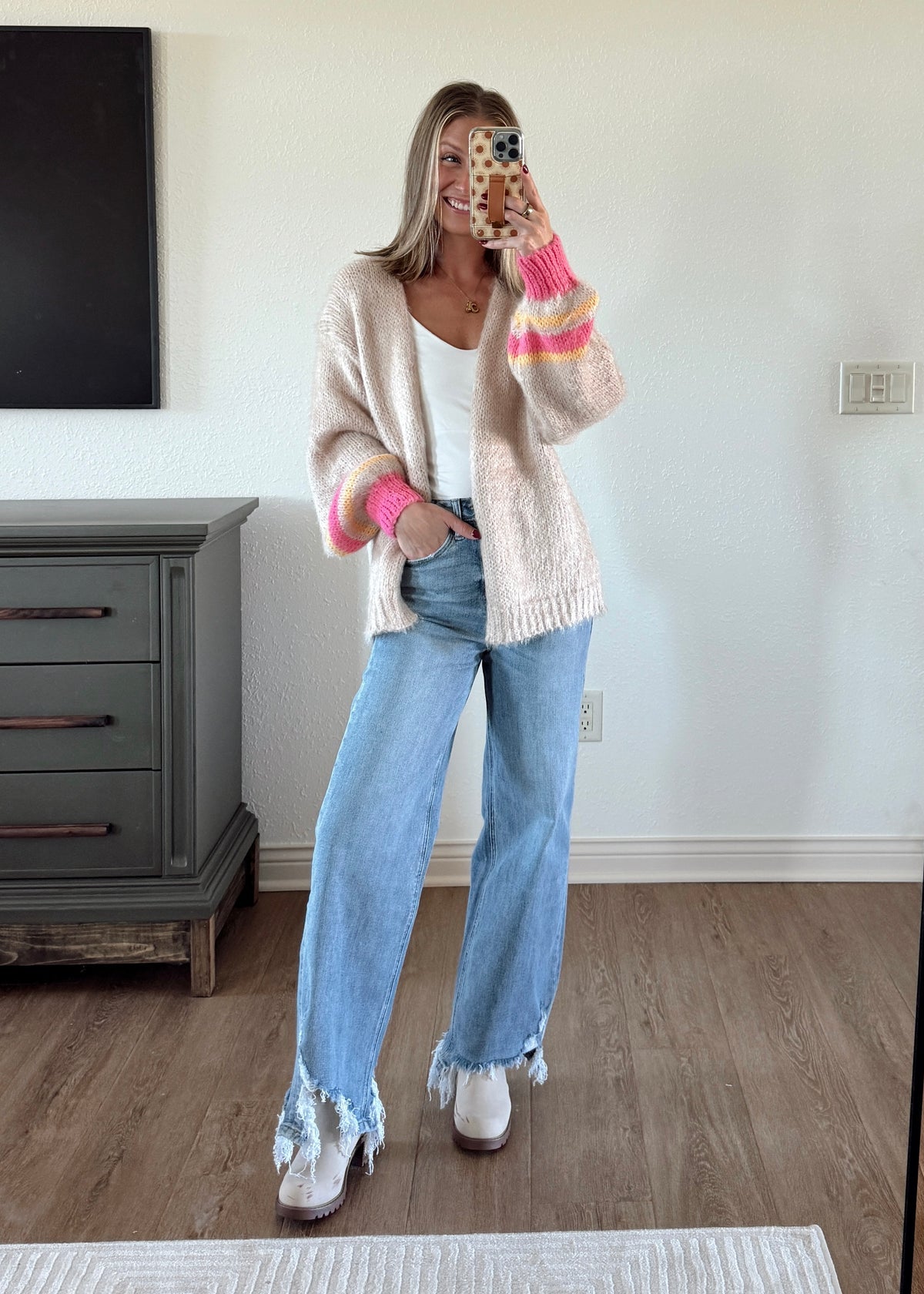Golden Hour Slouchy Accent Cardigan