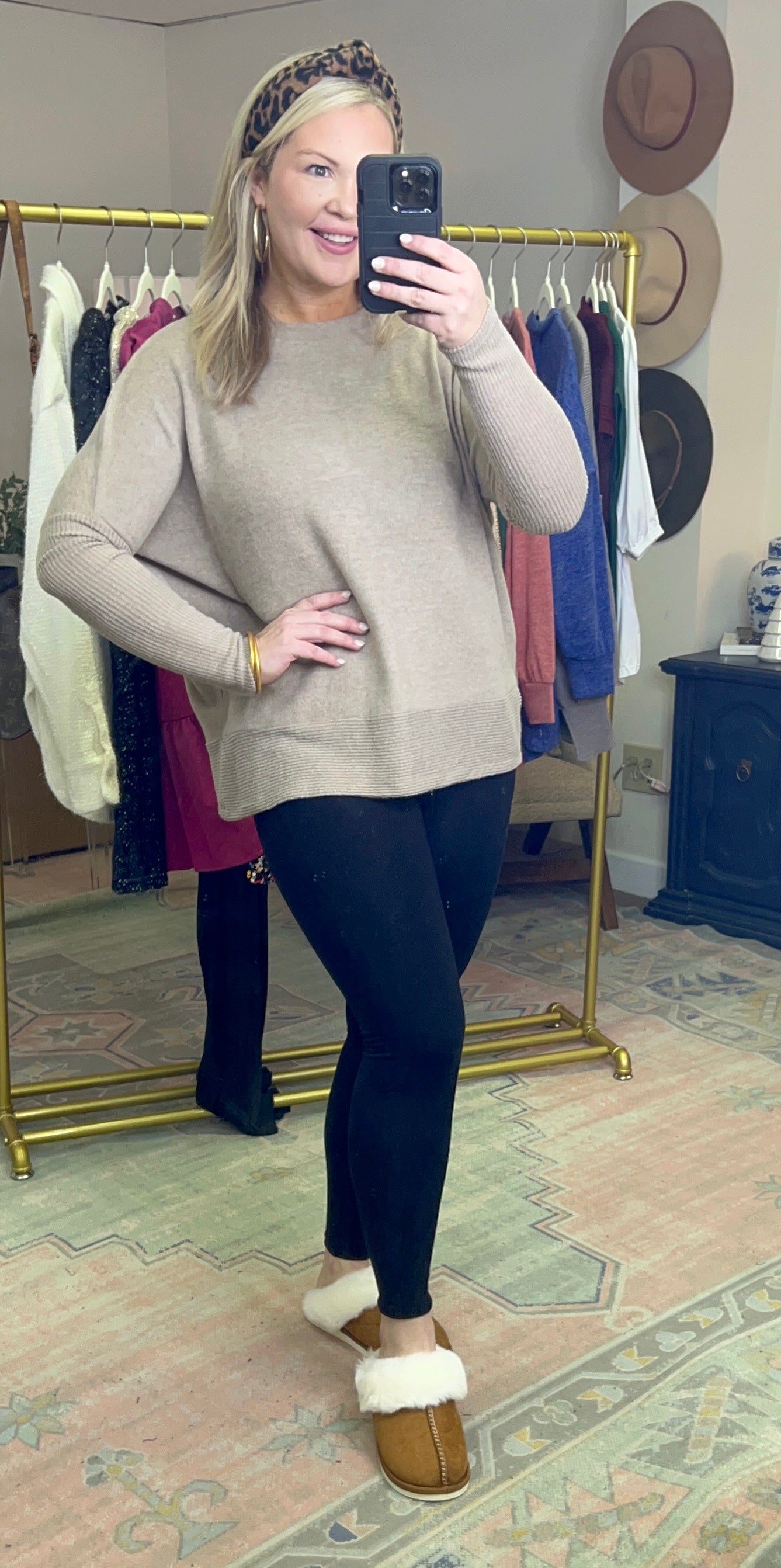 Black Cotton Ultra High-Rise Essential Leggings