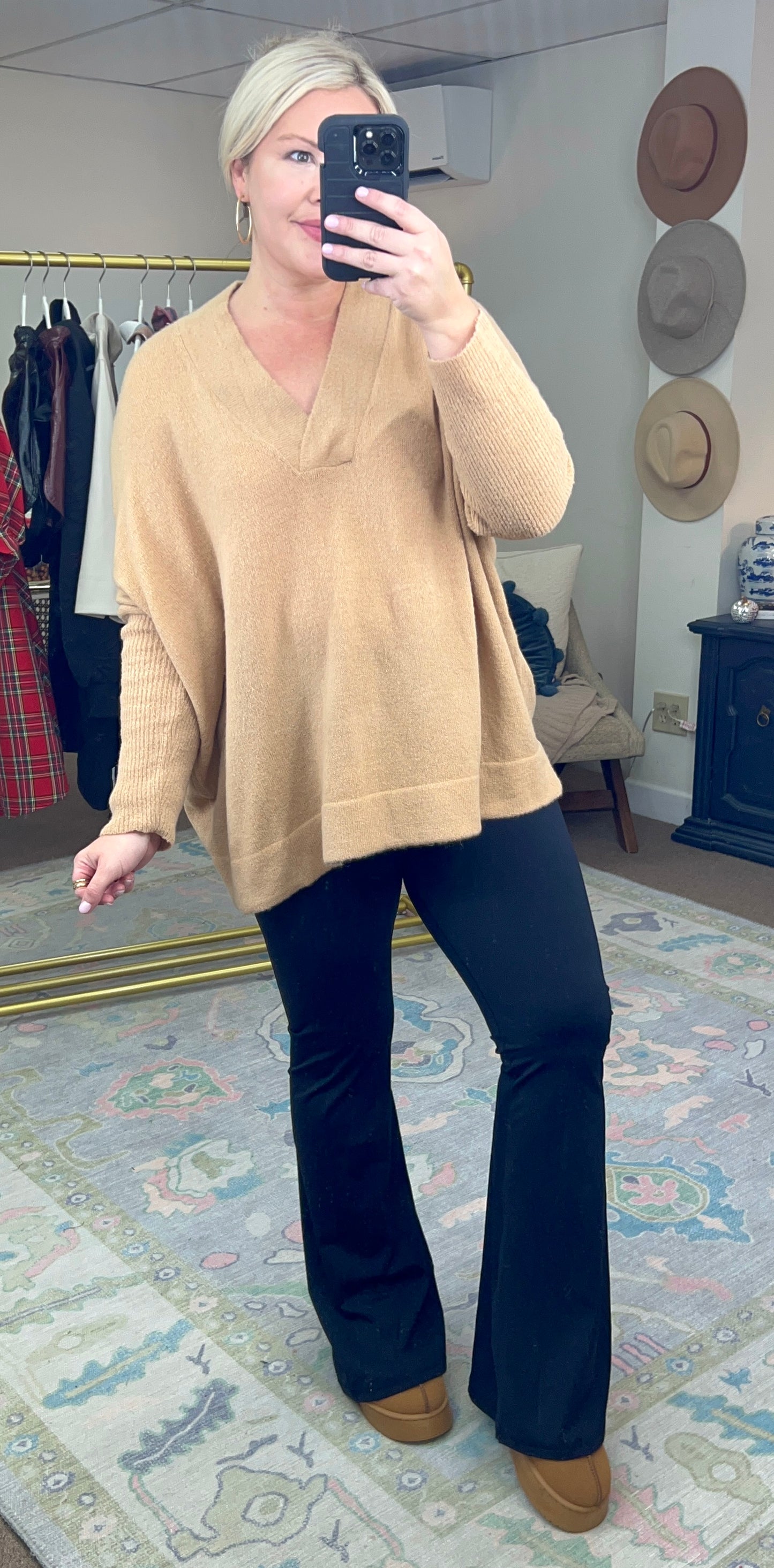 Find Yourself V-Neck Sweater Tunic