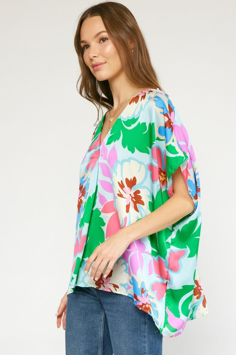 Gorgeous Getaway Bold Print Blouse