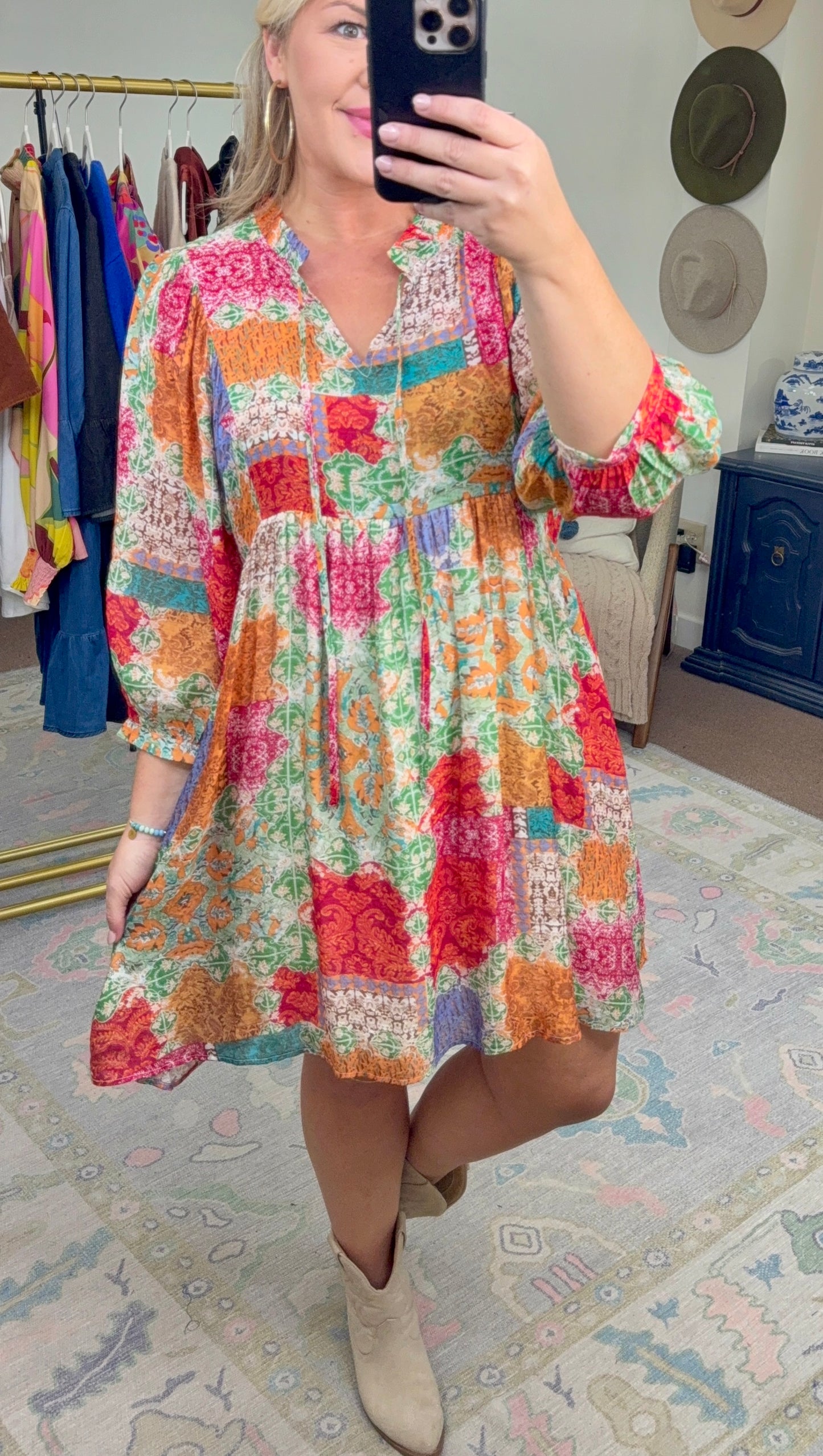Gypsy Soul Mix Print Dress