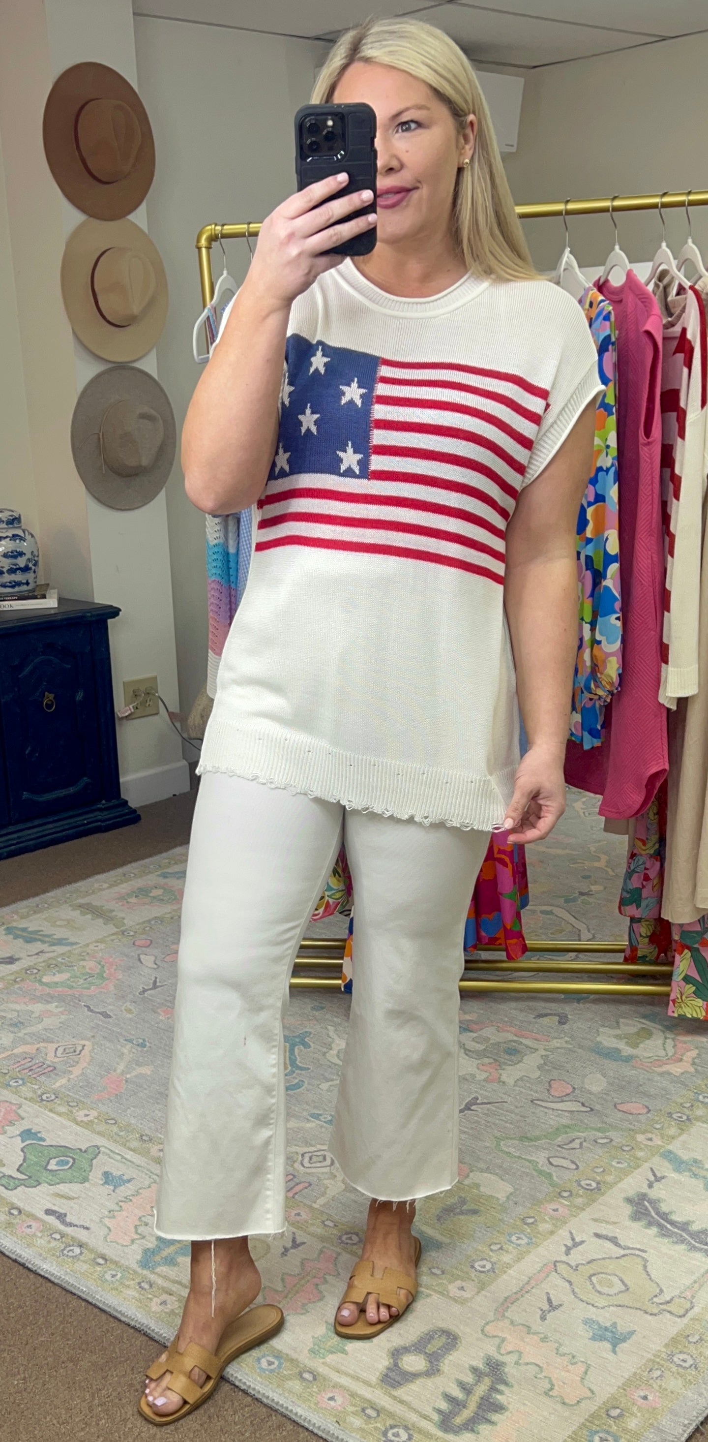 Americana Light Knit Top