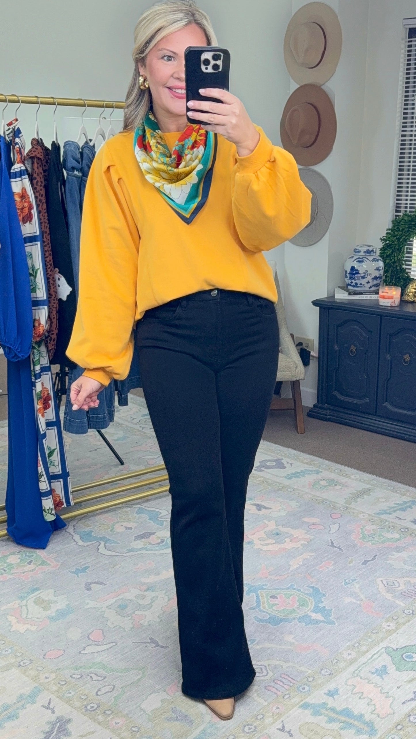**MORE COLORS** Standing Ovation Pleated Sleeve Pullover Top