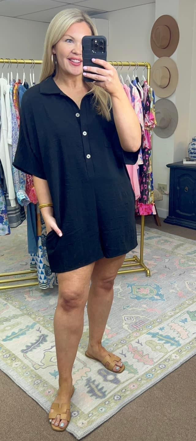 Elevated Collar Romper