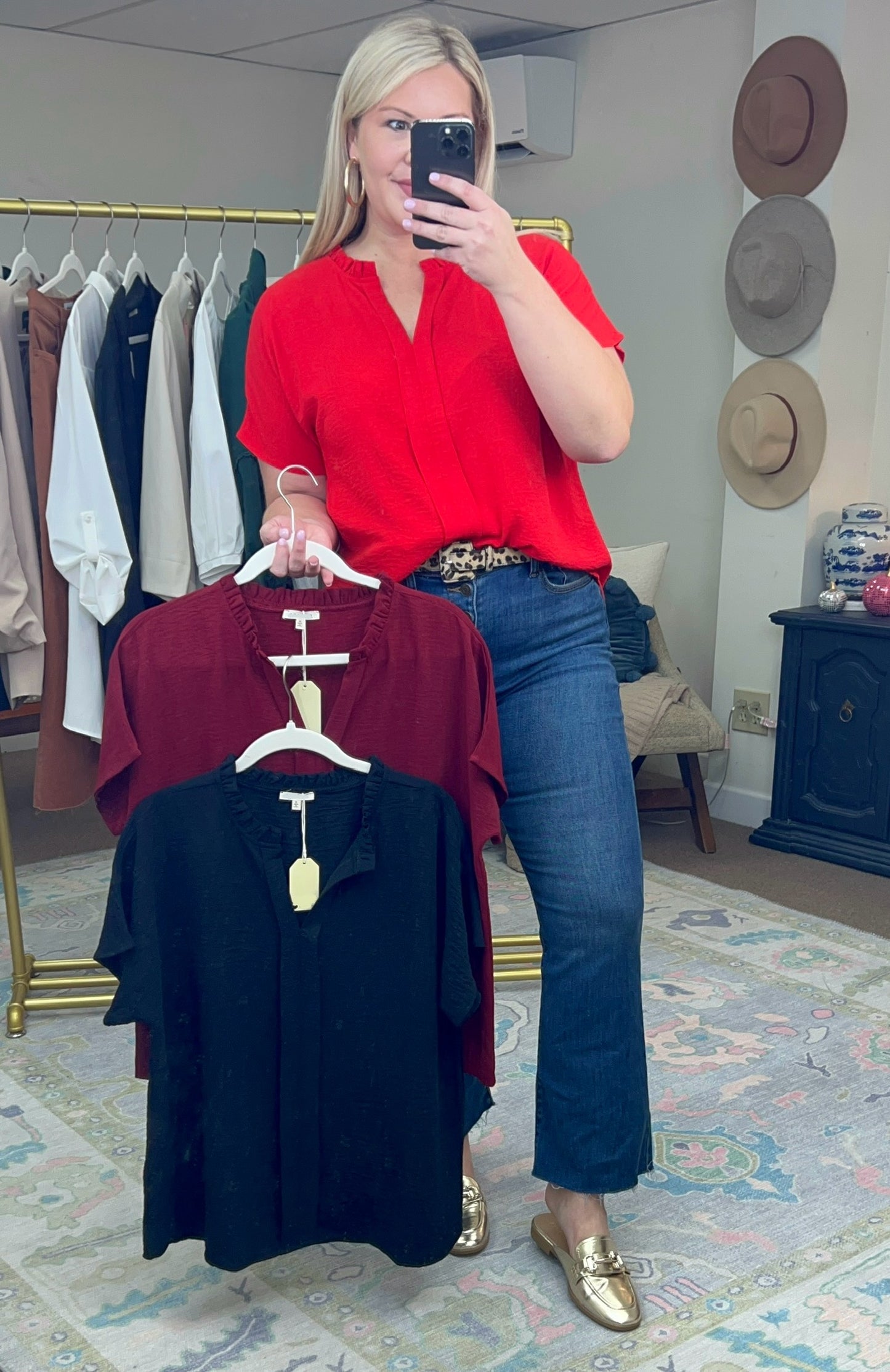 Your Good Graces Frill Neck Blouse
