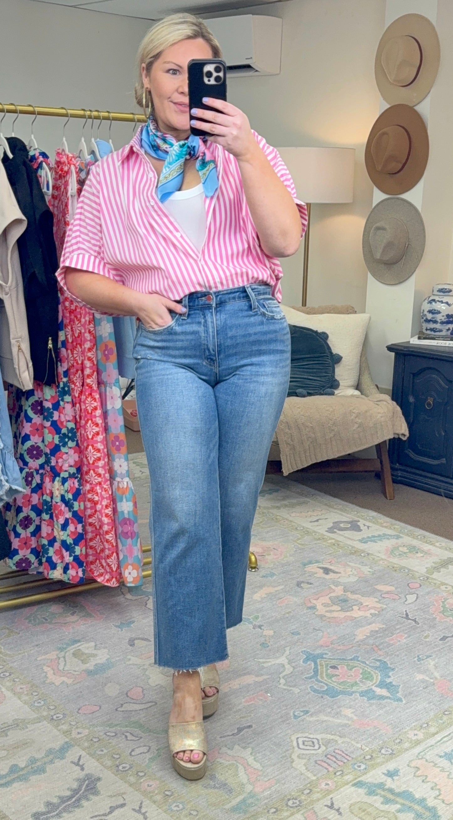 **MORE COLORS** Smooth Talker Stripe Dolman Sleeve Blouse