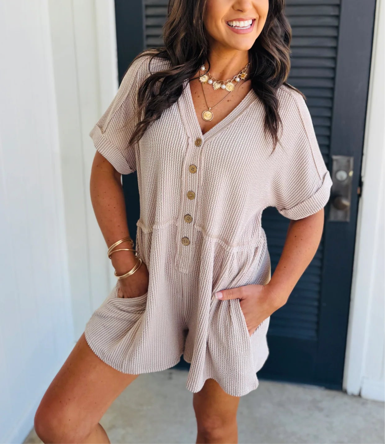 ✨MORE COLORS✨ Staycation Ribbed Knit Romper