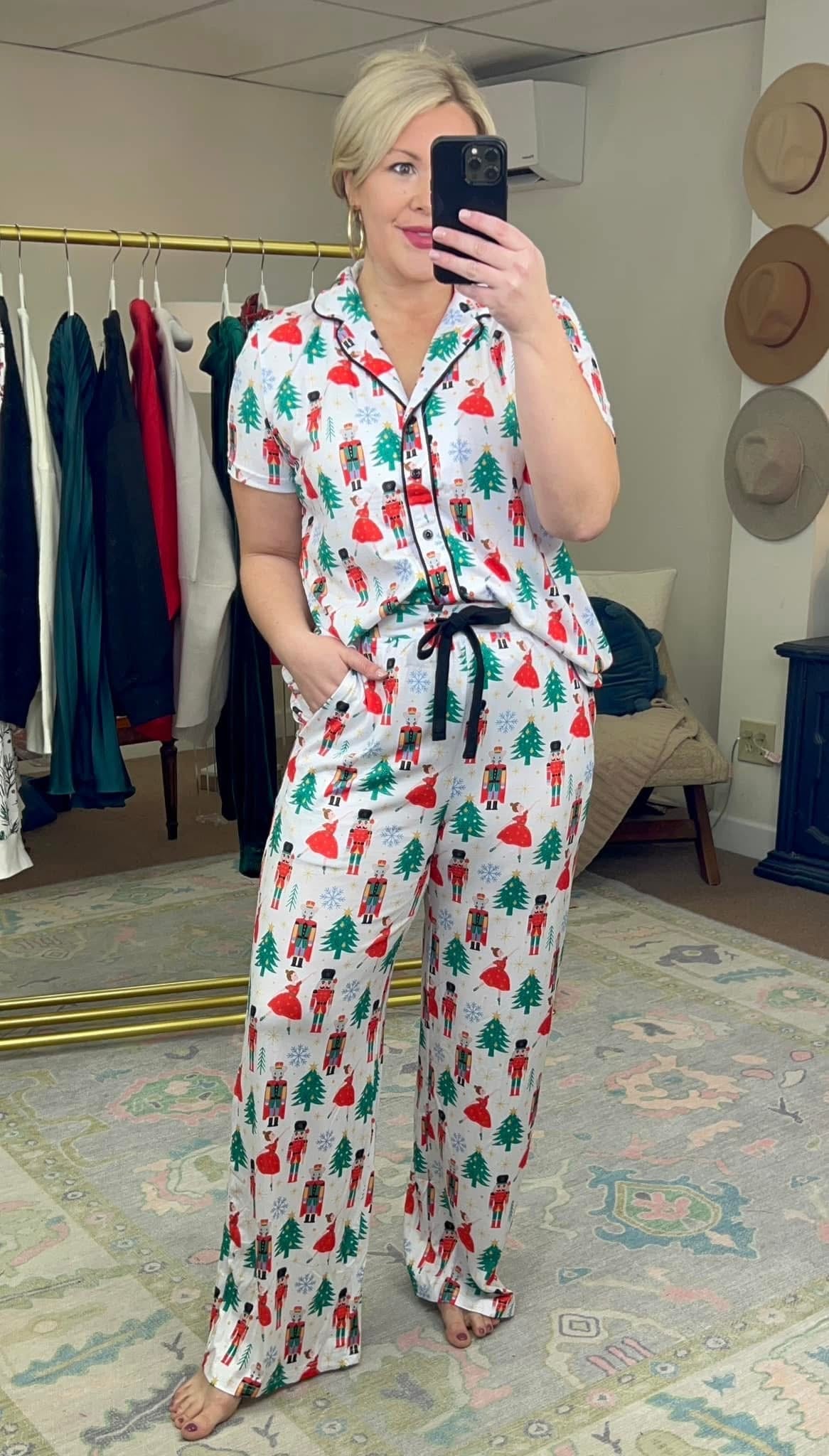 Nutcracker Print Pajama Set