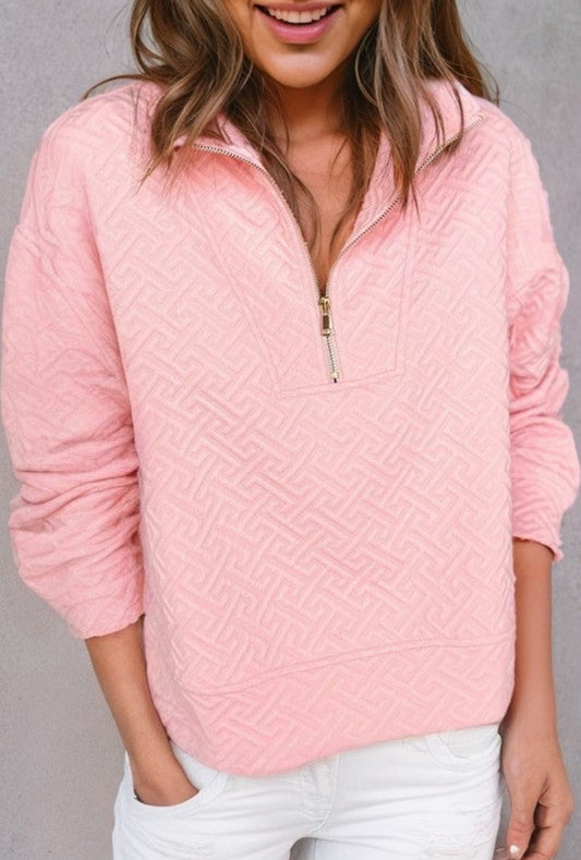 **MORE COLORS** Take A Load Off Greek Key Pullover