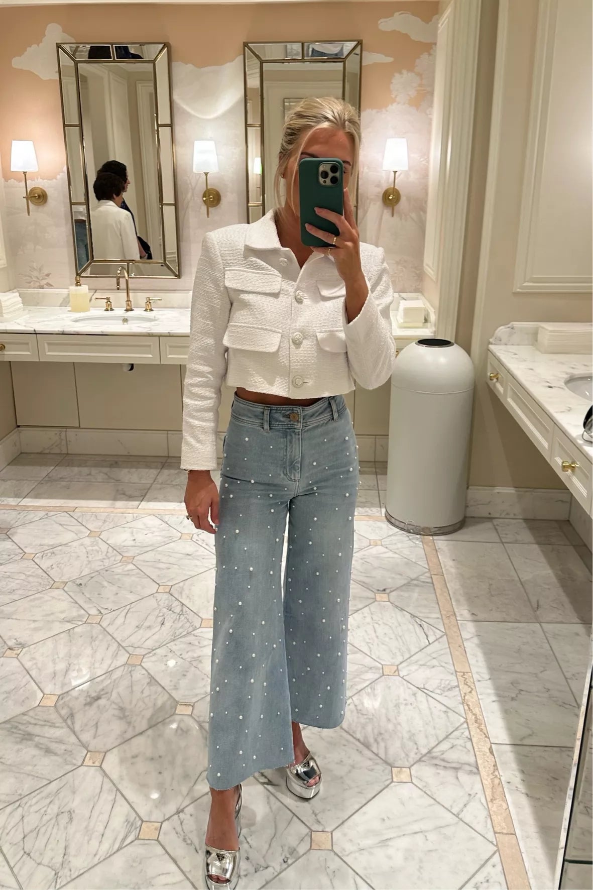 MICA: Strut Your Stuff Embellished Crop Denim