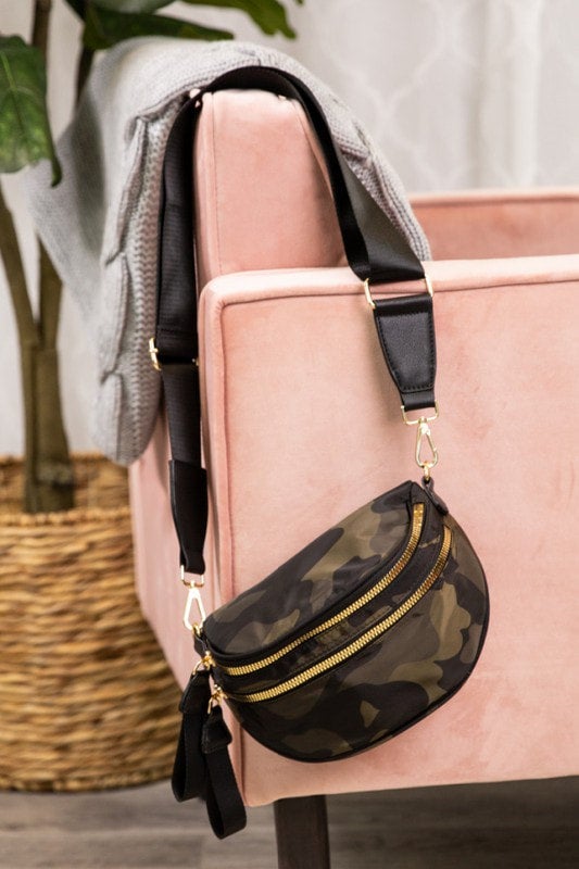 **MORE COLORS** Street Sleek Double Zip Crossbody Bag