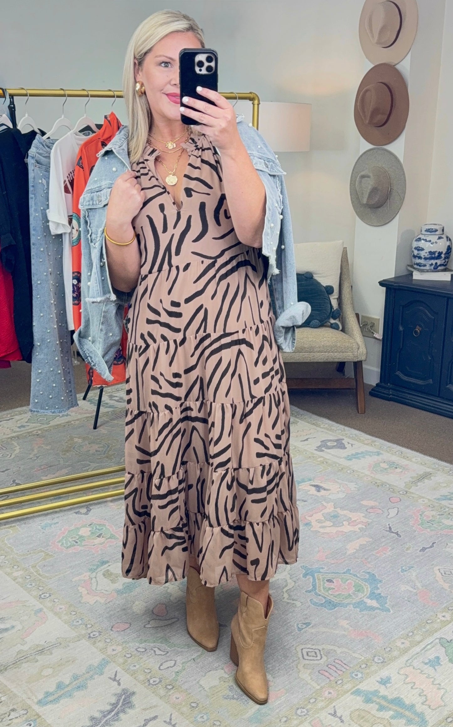 Hear Me Roar Ruffle Tiered Maxi Dress