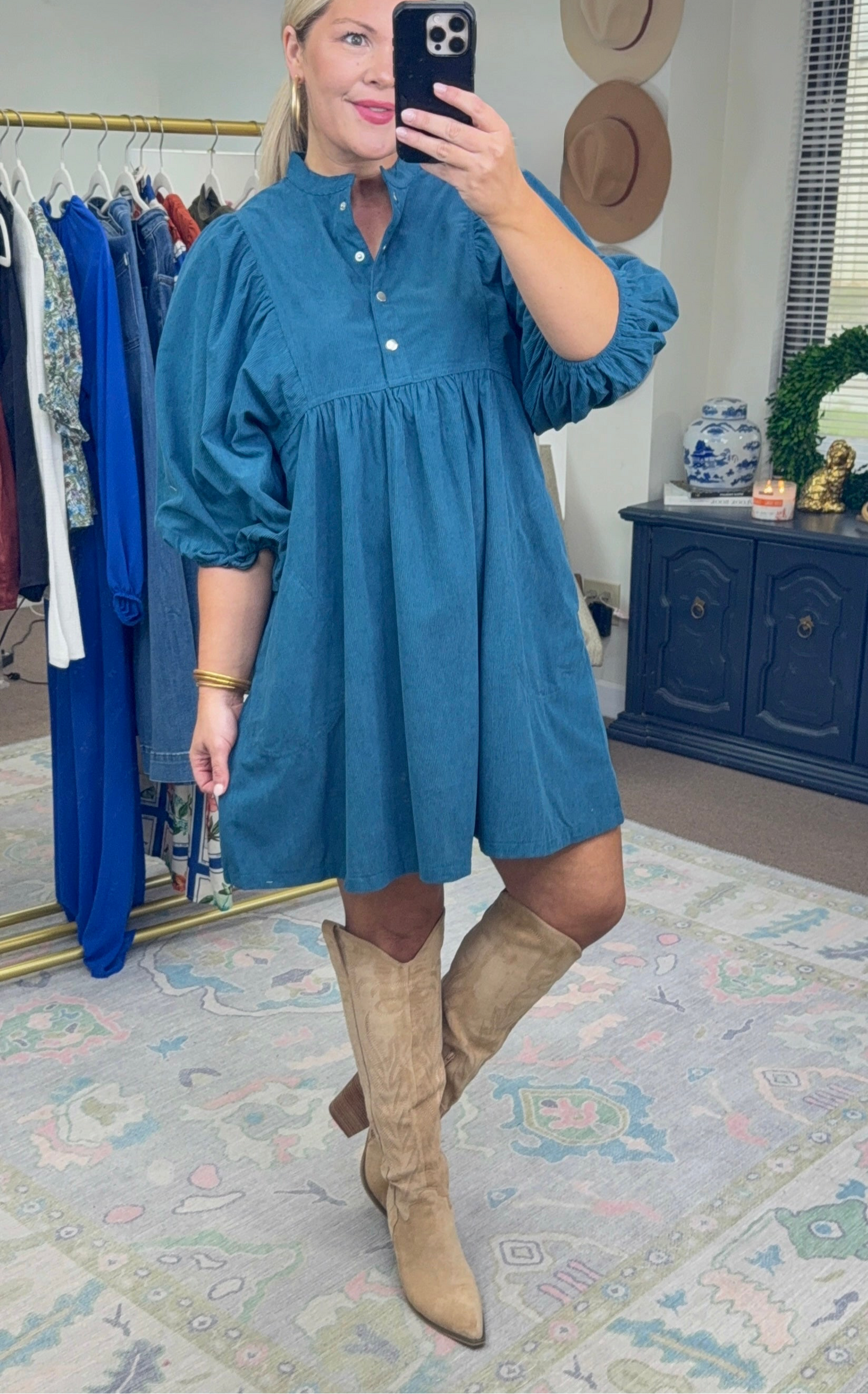 **MORE COLORS** Feels Like Home Corduroy Dress