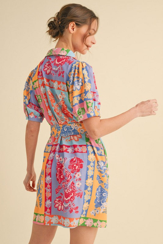 Sights of Nantucket Printed Shirt Dress