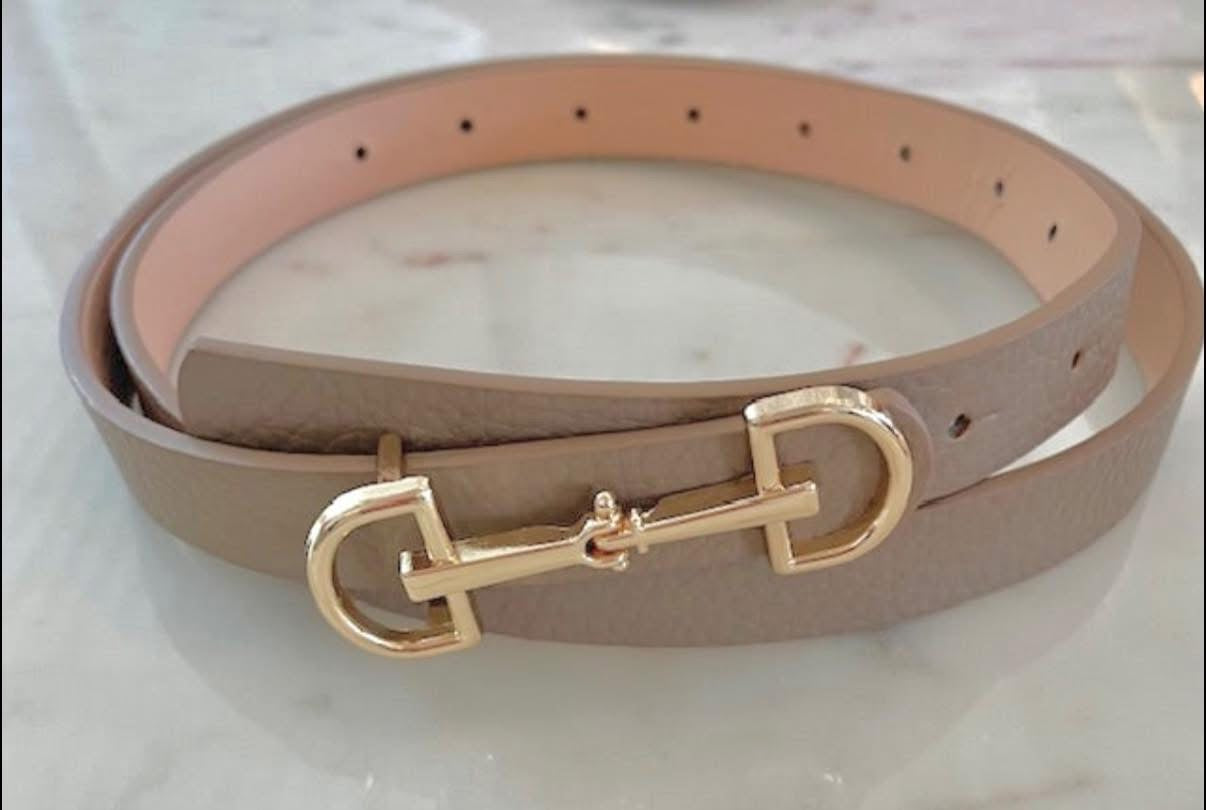 **MORE COLORS** Back in the Saddle Pebbled Horsebit Belt