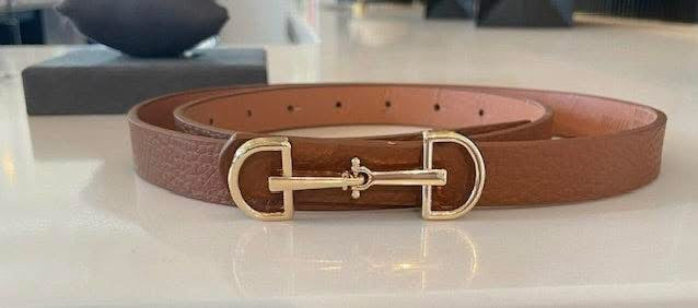 **MORE COLORS** Back in the Saddle Pebbled Horsebit Belt