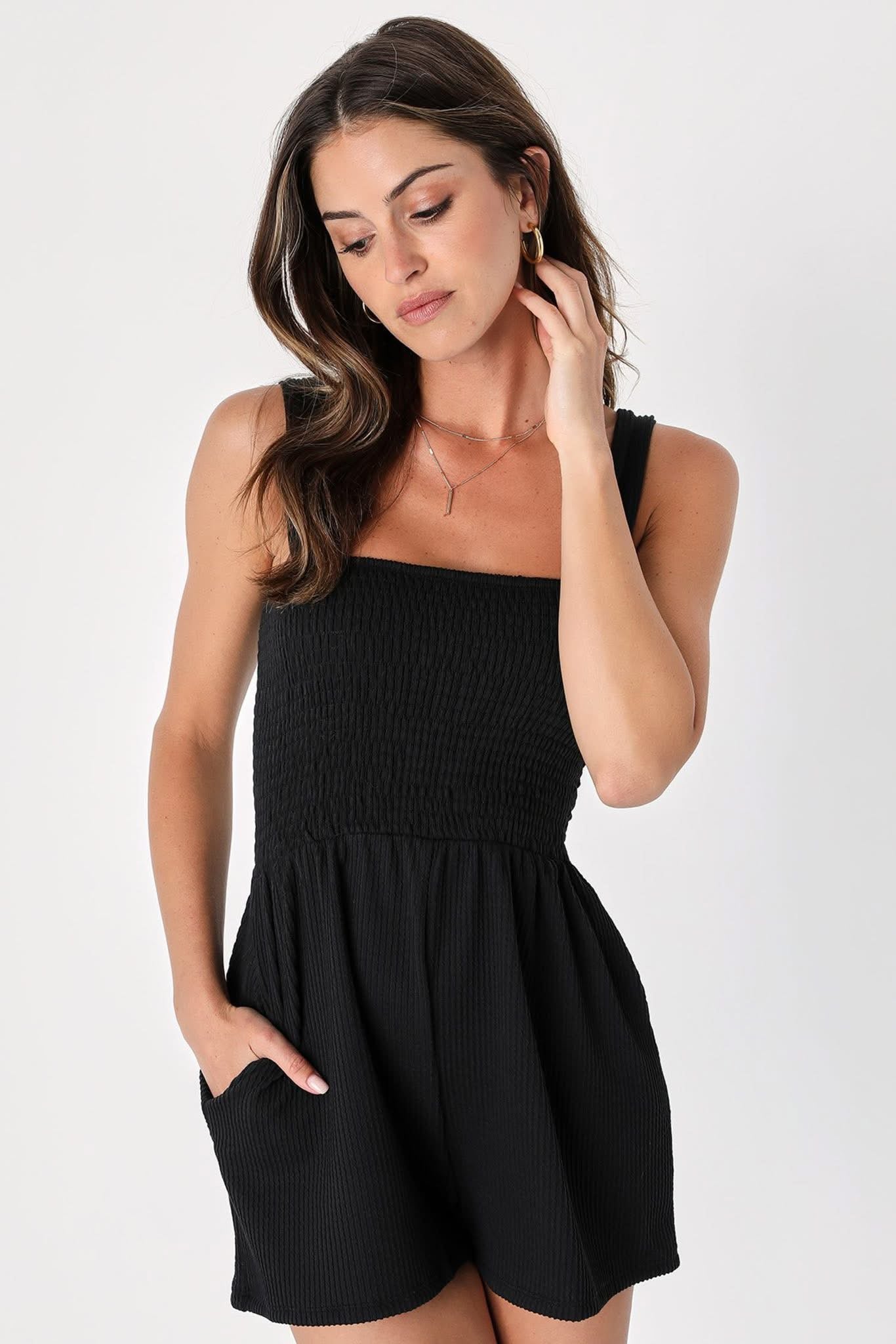 Ease of the Day Smocked Romper