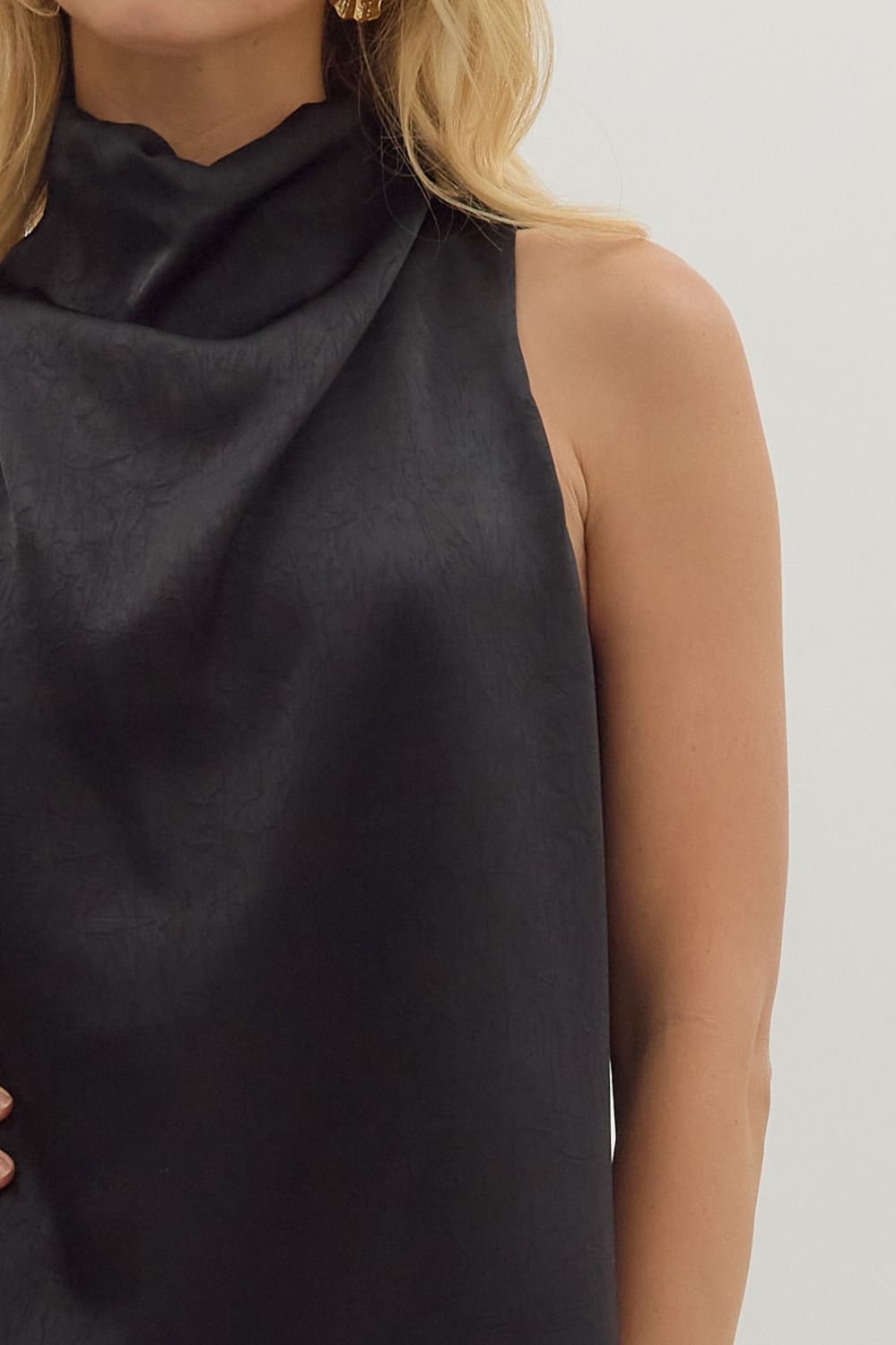 Main Attraction Drape Neck Blouse