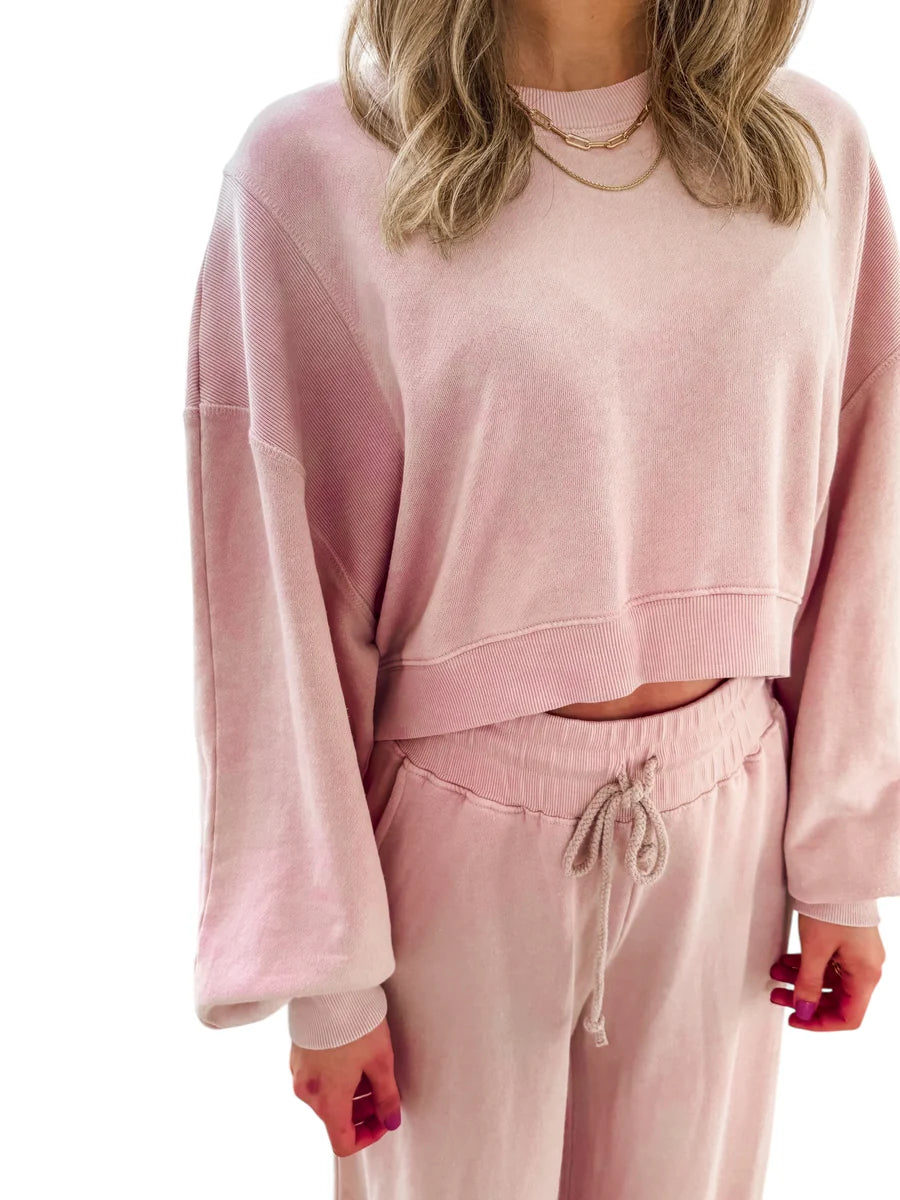 **MORE COLORS** Call Me Cozy Wide Leg Lounge Set