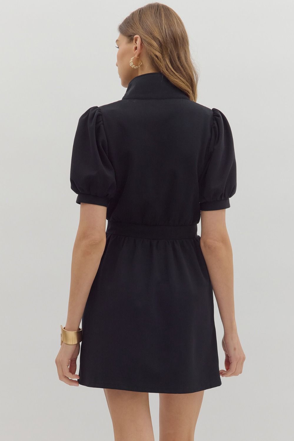 Taking Chances Puff Sleeve Mini Dress