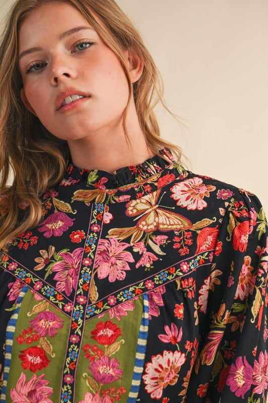A Fine Fable Printed Blouse