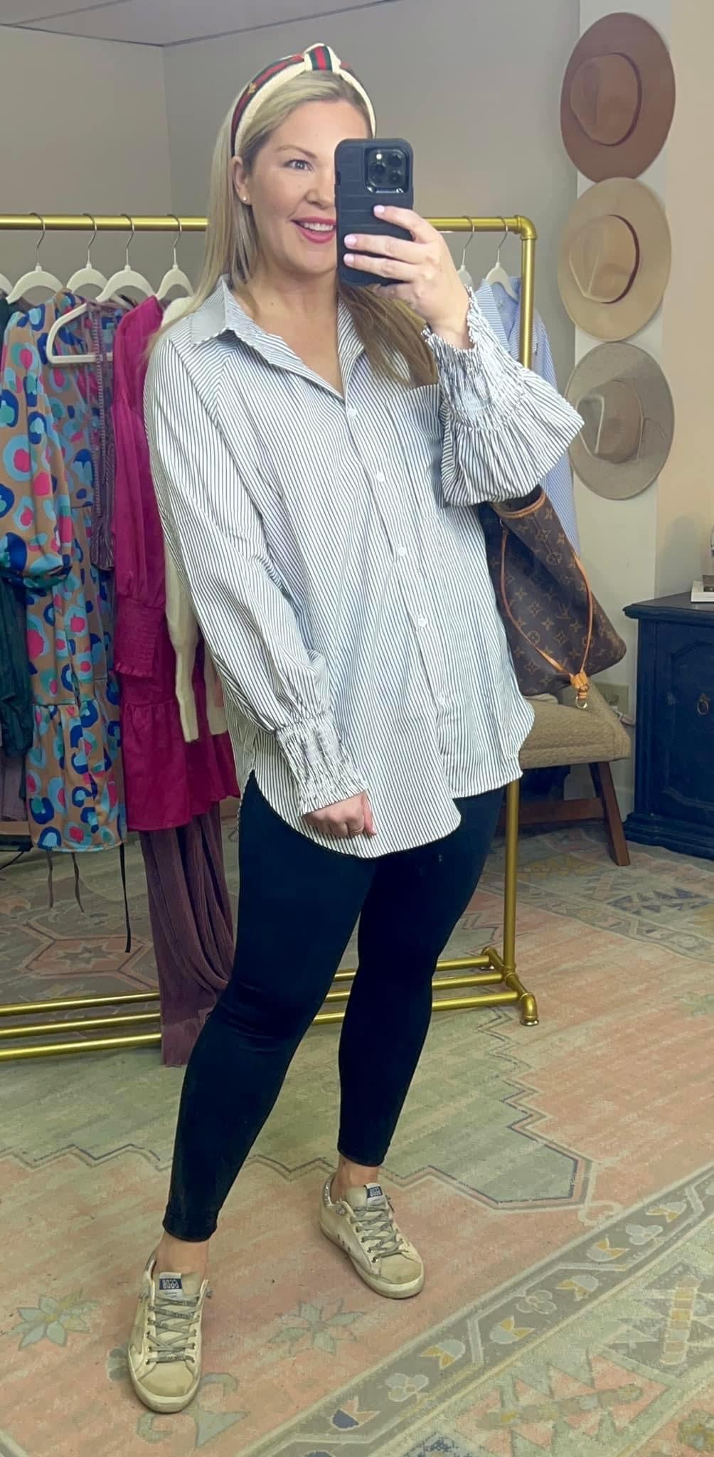 **MORE COLORS** Easygoing Gal Smock Sleeve Button Down Tunic
