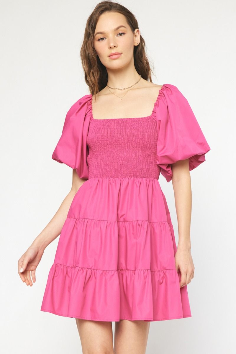 Precious to Me Smocked Fit & Flare Dress