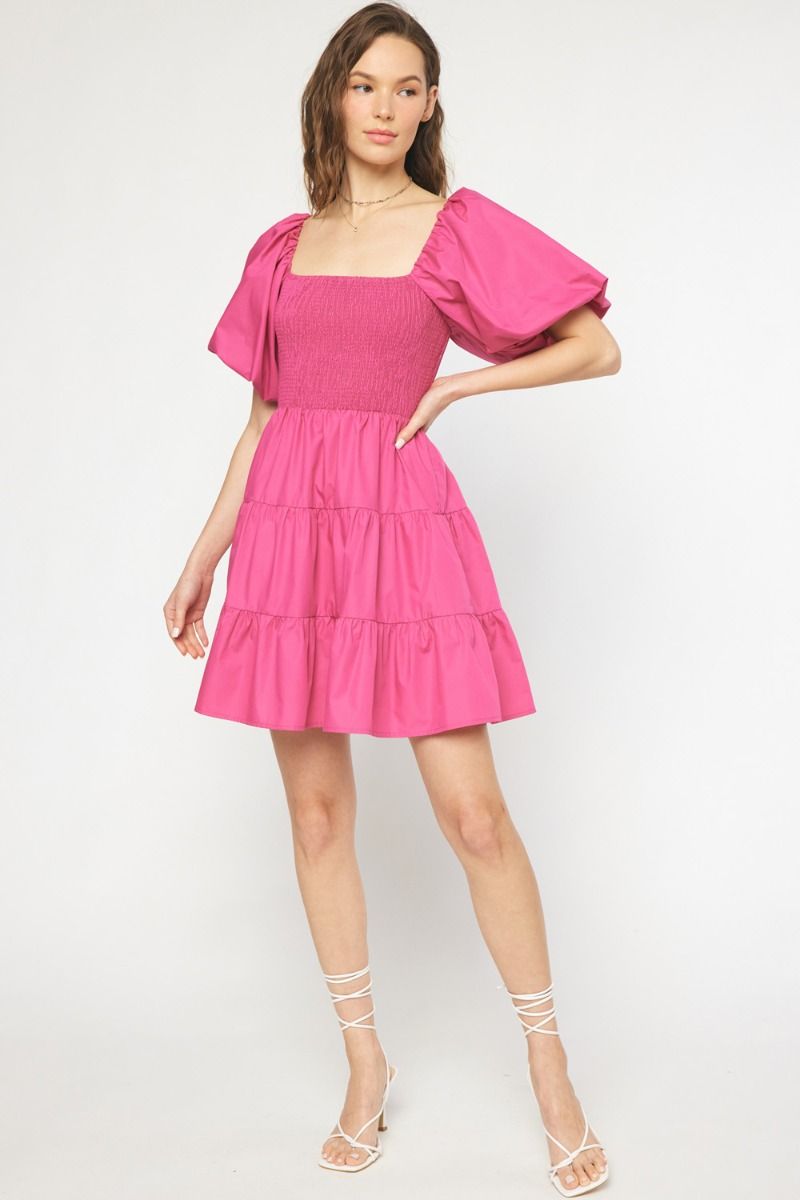 Precious to Me Smocked Fit & Flare Dress