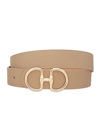 **MORE COLORS** Giddy Up Pebbled Horsebit Belt