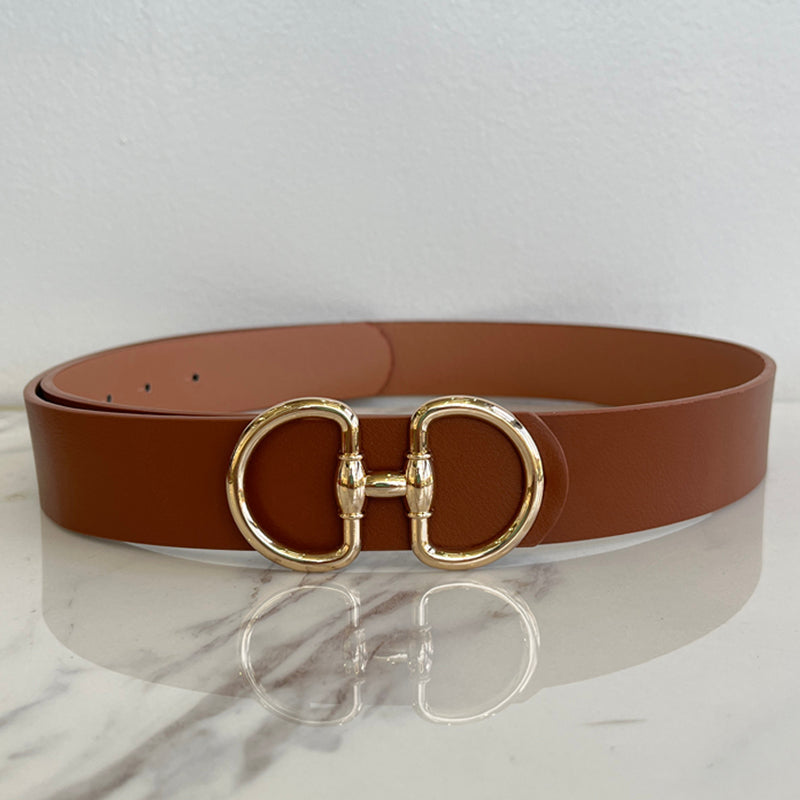 **MORE COLORS** Giddy Up Pebbled Horsebit Belt