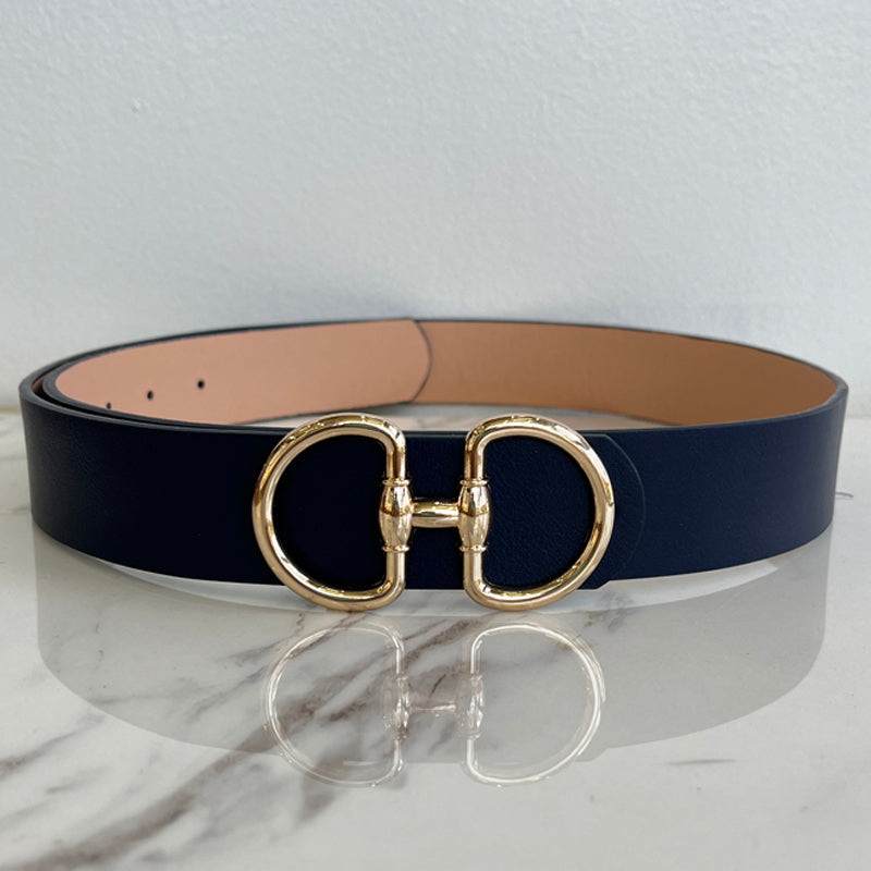 **MORE COLORS** Giddy Up Pebbled Horsebit Belt